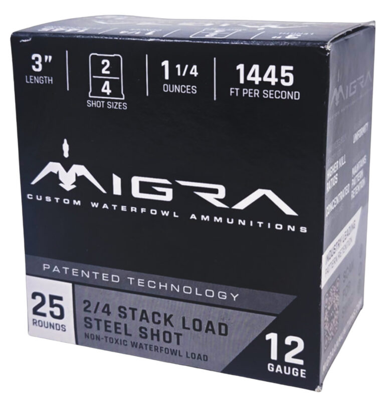 12 Guage 3 Inch Steel Shot -Staxd Load 2-4 SHOT 1.25 Ounces 25 rounds