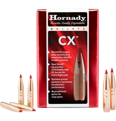 CX™ 25 CALIBER (.257”) LEAD FREE POLYMER TIP RIFLE BULLETS CX .25 CAL (0.257) 112GR LEAD FREE POLYMER TIP 50/BOX