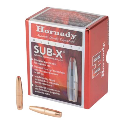 SUB-X® 338 CALIBER )0.338) POLYMER TIP CANNELURE RIFLE BULLETS SUB-X 338 CALIBER (0.338) 307GR POLYMER TIP CANNELURE 50/BOX