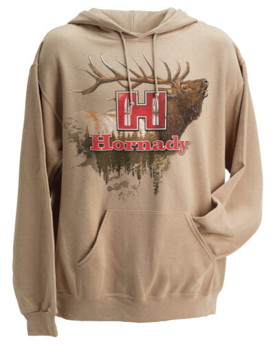 Hornady 99612XXL Elk  2XL Tan/Khaki Hoodie Poly-Cotton