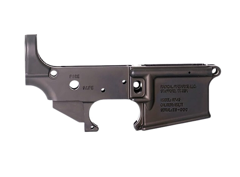 Radical Firearms RF-15 Lower Receiver, Stripped, Mil-Spec Forged, Multi Caliber, Black.