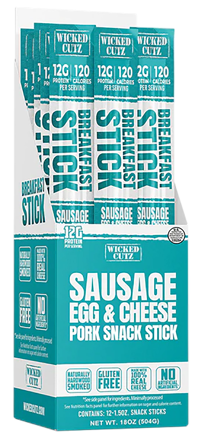 Wicked Cutz WCBR12SEC Sausage Egg & Cheese Breakfast Sticks  12 Pack