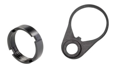 White Label Armory WLA-BUF-7007-01 Quick Detach End Plate Kit Black Aluminum/Steel AR-15