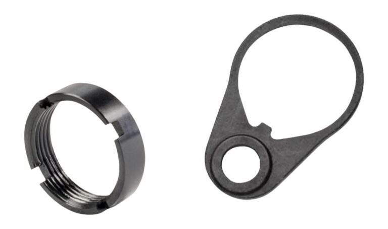 White Label Armory WLA-BUF-7007-01 Quick Detach End Plate Kit Black Aluminum/Steel AR-15