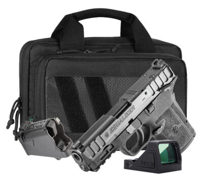 EQUALIZER 9MM SEMI-AUTO HANDGUN CARRY ON BUNDLE W/VIRIDIAN RFX11 EQUALIZER 9MM 3.675”BBL (3)MAGS BLK CARRY ON BUNDLE W/RFX11