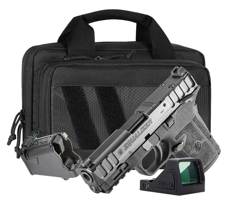 EQUALIZER 9MM SEMI-AUTO HANDGUN CARRY ON BUNDLE W/VIRIDIAN RFX11 EQUALIZER 9MM 3.675''BBL (3)MAGS BLK CARRY ON BUNDLE W/RFX11