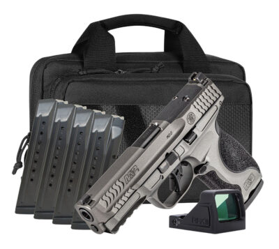 SMITH AND WESSON M&P9 M2.0 METAL 9MM 4.25IN BARREL 17RD OR NTS CARRY ON BUNDLE WITH RFX 11, SAVIOR SPECIALIST BAG, 5 TOTAL MAGS