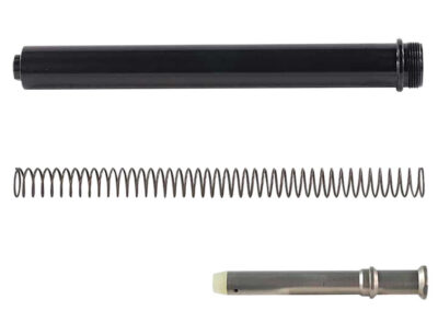 Luth-AR, Fixed Rifle Length Buffer Tube Complete Assembly Fits AR-15 Rifles, with Buffer, Buffer Tube, & Spring, Black