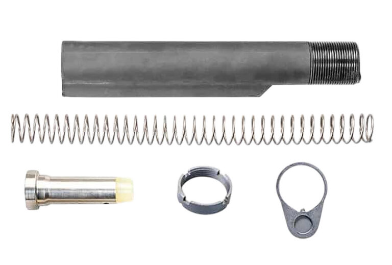 Luth-AR, Mil-Spec Dia Carbine Buffer Tube Complete Assembly Fits AR-10 Rifles, with Buffer, Buffer Tube, & Spring, Black
