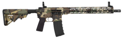 Hi-Point HP15R-556M81 HP 15R 5.56 NATO 30+1 16″ Black Threaded Barrel, M81 Woodland Camo Aluminum Receiver w/Picatinny Rail, M-LOK Handguard, B5 Bravo Polymer Stock, Black B5 P Type 23 Grip