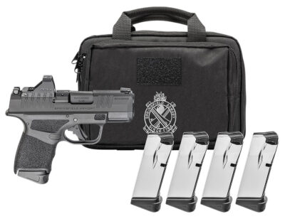 HELLCAT OSP 380ACP SEMI-AUTO HANDGUN GEAR PAC W/VIRIDIAN RFX11 HELLCAT OSP 380 ACP 3”BBL (1)11(3)13RD MAG W/VIRIDIAN RFX11