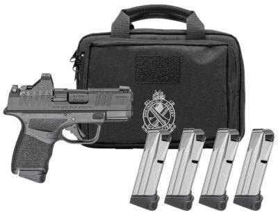 HELLCAT OSP 9MM LUGER SEMIAUTO HANDGUN GEAR PAC W/VIRIDIAN RFX11 HELLCAT OSP 9MM LUGER 3”BBL (1)11(3)13RD W/VIRIDIAN RFX11