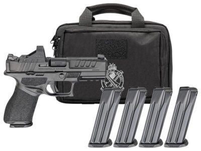 ECHELON 4.0C 9MM SEMI-AUTO HANDGUN GEAR PAC W/VIRIDIAN RFX11 ECHELON 4.0C 9MMLUGER 4”BBL (1)15RD(3)18RD MAG W/RFX11