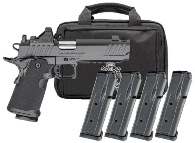 1911 DS PRODIGY AOS COMP 9MM SEMI-AUTO HANDGUN GEAR PAC W/RFX11 1911 DS PRODIGY AOS 9MM 5”COMP BBL (3)17RD(1)20RD W/RFX11
