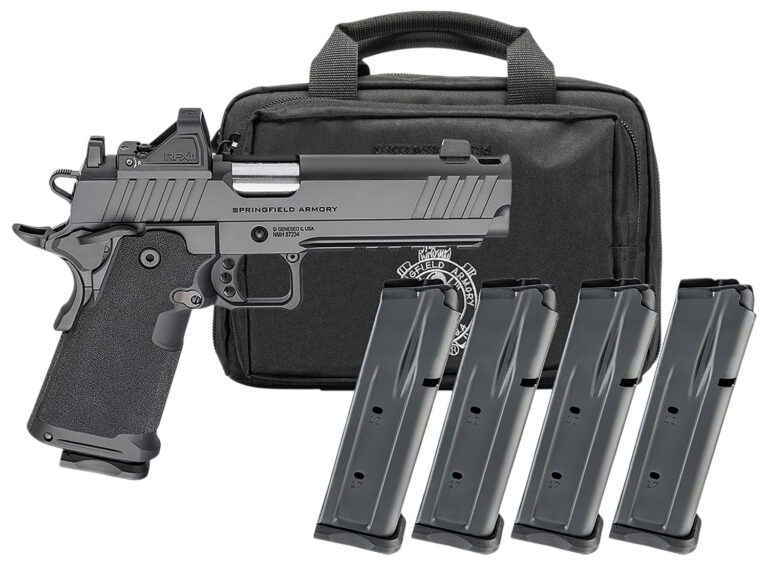 1911 DS PRODIGY AOS COMP 9MM SEMI-AUTO HANDGUN GEAR PAC W/RFX11 1911 DS PRODIGY AOS 9MM 5''COMP BBL (3)17RD(1)20RD W/RFX11