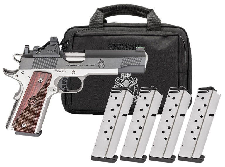 1911 RONIN AOS 9MM LUGER SEMI-AUTO HANDGUN GEAR PAC W/RFX11 1911 RONIN AOS 9MMLUGER 5''BBL (4)9RD MAG W/VIRIDIAN RFX11