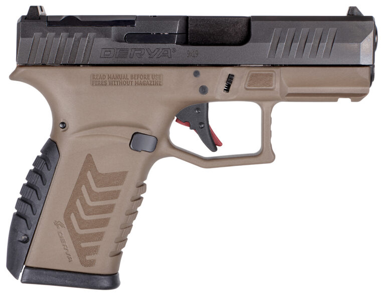 DERYA DY9Z 9MM 3.5 BARRETT BROWN/BLK 15RD