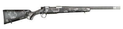 Christensen Arms 8010631801 Ridgeline FFT 7mm PRC 3+1 24″ Carbon Fiber Threaded Barrel, Stainless Steel Drilled & Tapped Receiver, Carbon w/Gray Accents Sporter FFT Carbon Fiber Stock
