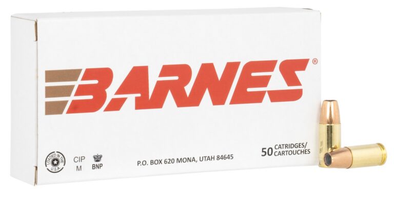 Barnes Bullets 32516 9mmLuger 124gr Sierra Jacketed Hollow Point 50 Per Box/10 Case