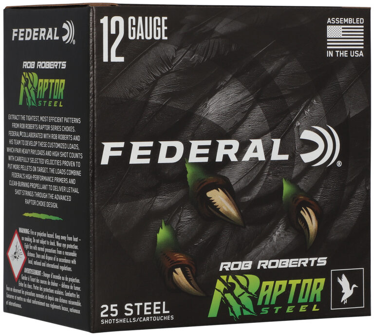 Federal RRS1383 Rob Roberts Raptor 12Gauge 3" 1 3/8oz 3Shot 25 Per Box/10 Case