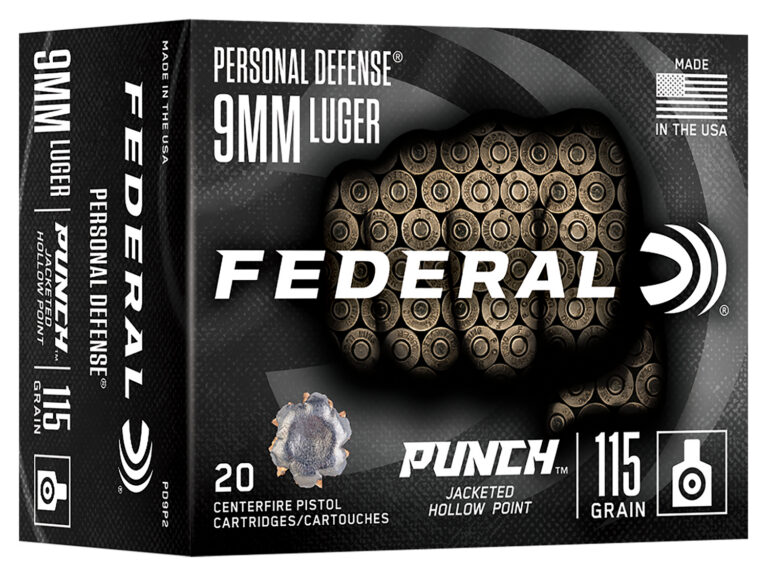9MM LUGER 115GR PUNCH JHP 20 Rounds