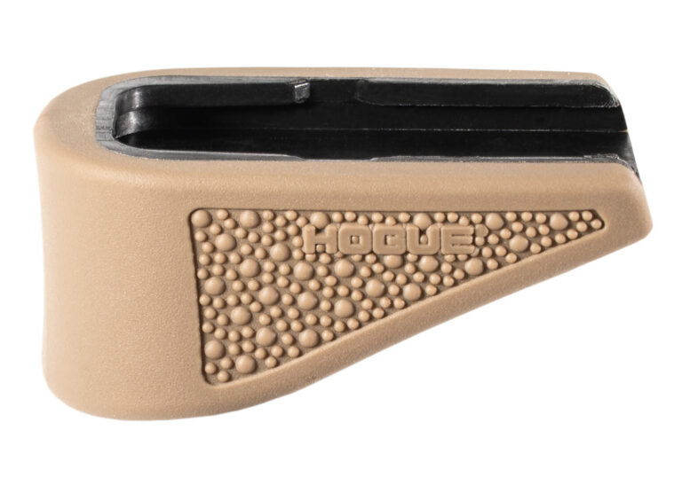 OVERMOLDED® GRIP EXTENSION PAD FOR GLOCK 43® 9MM 6RD MAGAZINE OVERMOLDED GRIP EXT BASE PAD FOR GLOCK 43 9MM 6RD MAGS FDE