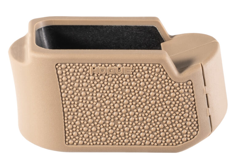 OVERMOLDED® GRIP EXTENSION PAD FOR GLOCK 19/26® 9MM 10/15RD MAG OVERMOLD GRIP EXT PAD FOR GLOCK 19/26 9MM 10/15RD MAGS FDE