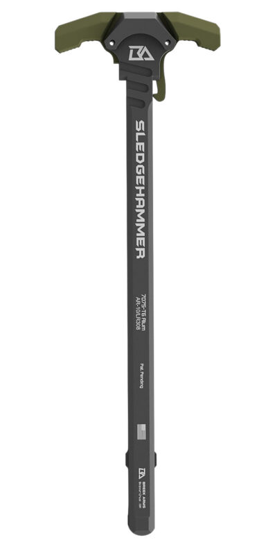 SLEDGEHAMMER AMBIDEXTROUS CHARGING HANDLE FOR AR-308 SLEDGEHAMMER AMBIDEXTROUS CHARGING HANDLE FOR AR-308 GREEN