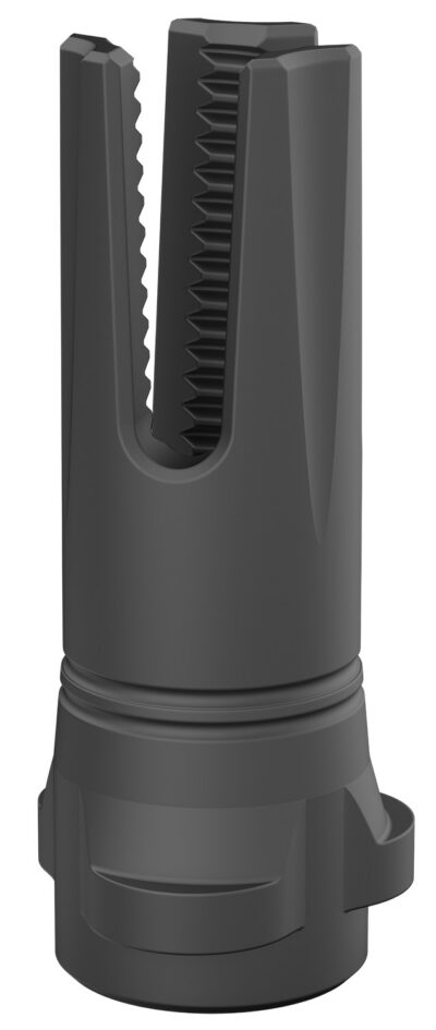 Breek Arms BRK4315 Scorch 3-Prong Flash Hider Black Nitride Steel 1/2″x28 Threads 223 Cal/5.56mm Compatible w/ Breek-LOK 3QD