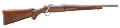 Ruger 67106 Hawkeye Hunter 243 Win 4+1 16.60″ Satin Threaded Barrel, Satin Stainless Steel Receiver w/Integral Scope Mount, American Walnut Fixed Stock, Right Hand