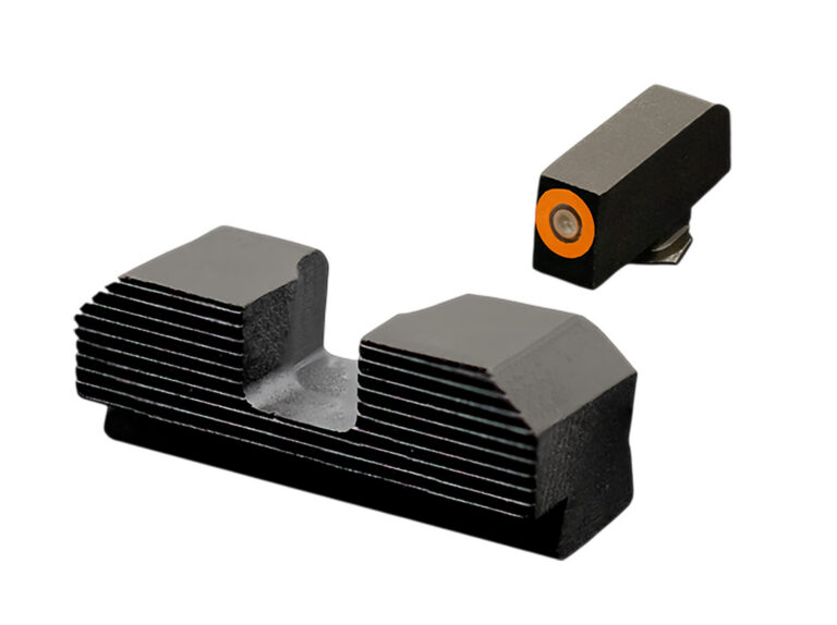 MINIMALIST NIGHT SIGHTS FOR GLOCK 17,19,22-24,26,27,31-36,38 MIN NIGHT SIGHTS-GLOCK 17,19,22-24,26,27,31-36,38 BLK/ORANGE