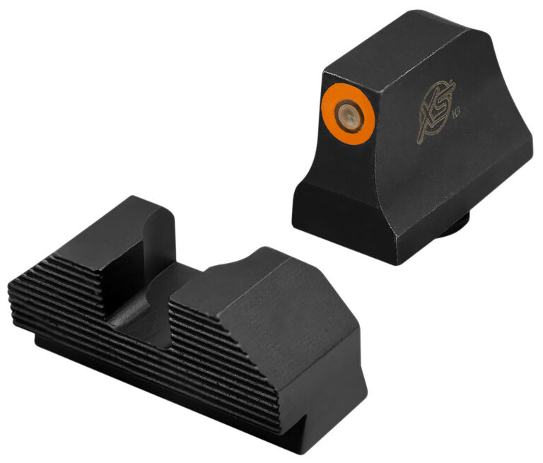 MINIMALIST SUPPRESSOR NIGHT SIGHTS FOR GLOCK 17,19,22-24,26,27 MIN SUPPRESSOR NIGHT SIGHTS-GLOCK 17,19,22-24,26,27 BLK/ORNG