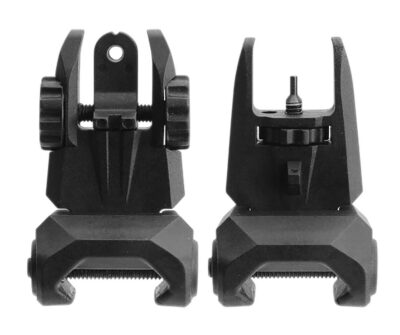 TacFire Tactical Polymer Front And Rear Flip Up Sight Set
