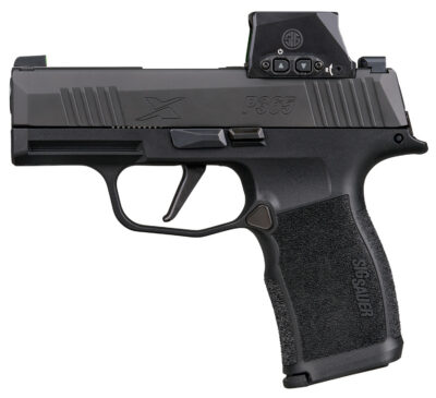 Sig Sauer 365X9BXR3RXSL P365X w/Romeo-X Sig Loc 9mm Luger 12+1 3.10″ Black Barrel, Black Nitron Stainless Steel Serrated w/Optic Slide, Black Polymer Frame w/Accessory Rail, Sig ROMEO-X SIG-LOC