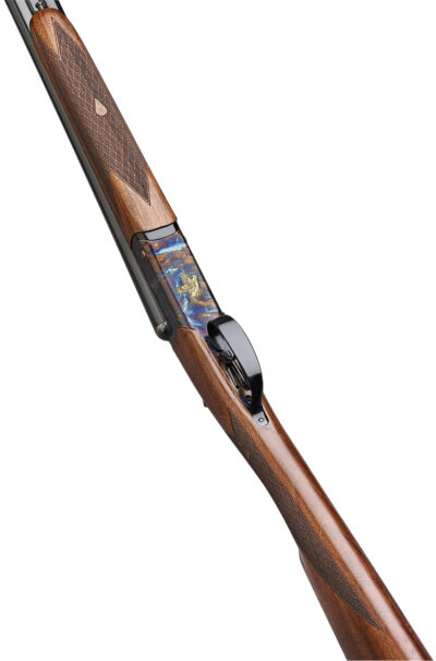 F.A.I.R. FRISII4128 Iside II 410 Gauge Break Open 2rd 28″ Side By Side Barrel, Color Case Hardened w/Engraving, English Style Walnut w/Straight Grip Stock, Technichoke XP50 Choke System