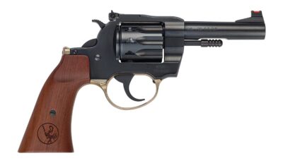 HENRY H16 GOLDEN BOY DEADEYE REVOLVER 22LR 4IN BARREL 10RD BLUED STEEL GUNFIGHTER GRIP H016GDA