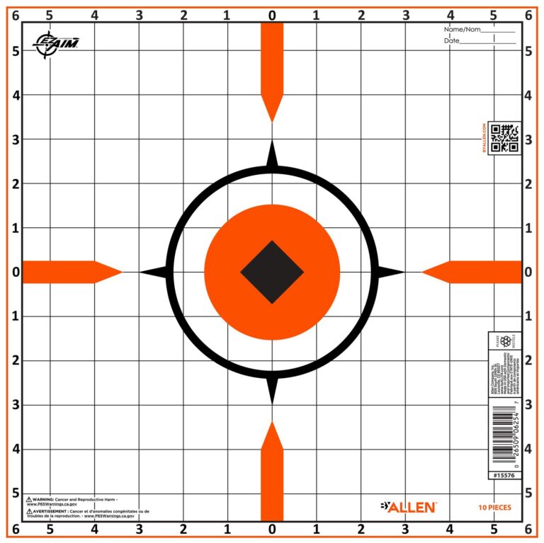 ALLEN 15576 RIGID SIGHT-IN TARGET 10PK