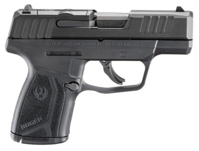 RUGER MAX-9 MANUAL SAFETY 9MM PISTOL BLACK 3.2″ OPTIC READY 1-10RD MAGS