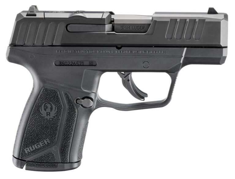 RUGER MAX-9 MANUAL SAFETY 9MM PISTOL BLACK 3.2" OPTIC READY 1-10RD MAGS