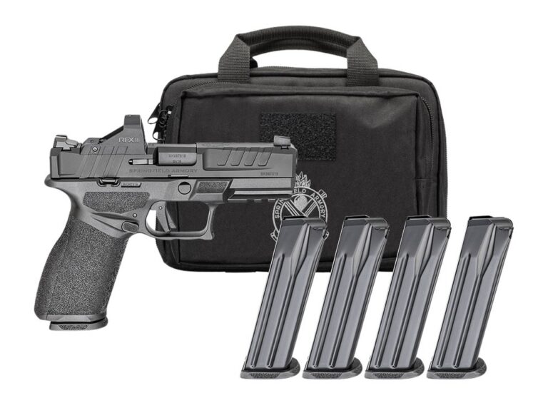 ECHELON™ 4.0FC 9MM LUGER SEMI-AUTO HANDGUN W/RFXII GEAR PAC™ ECHELON 4.0FC 9MM LUGER 4''BBL (4)10RD MAG W/RFX11 GEAR PAC