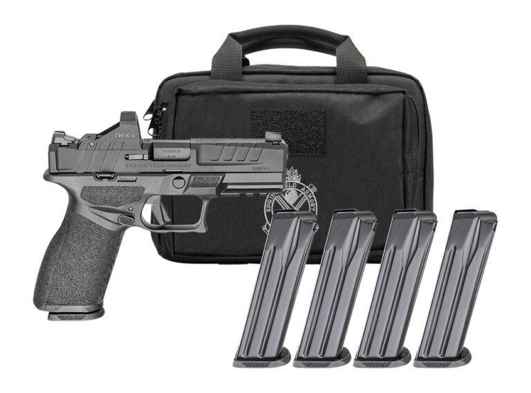 ECHELON™ 4.0FC 9MM LUGER SEMI-AUTO HANDGUN W/RFXII GEAR PAC™ ECHELON 4.0FC 9MM LUGER 4''BBL (4)15RD MAG W/RFX11 GEAR PAC