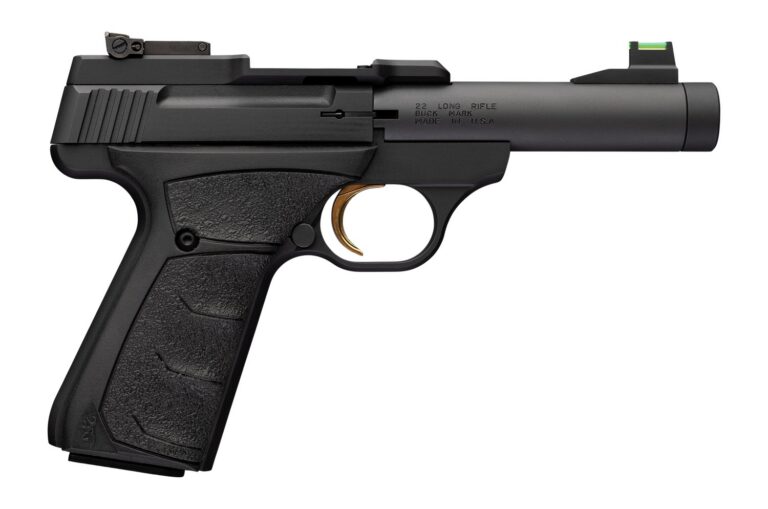 BUCK MARK MICRO BULL 22LR 4.125IN BARREL 10RD BLACK TB OR UFX GRIPS 051608490