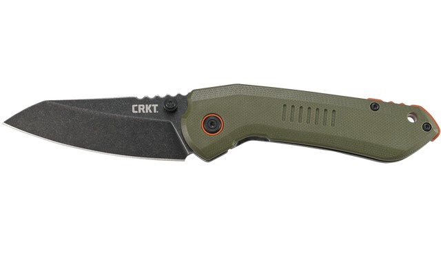 CRKT Schwarz Overland Frame Lock Knife OD Green G10 (2.99" Stonewash)