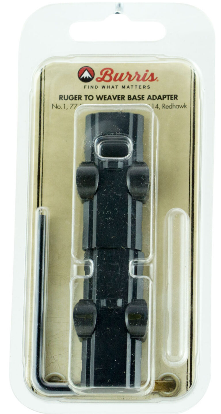 Burris 410991 Ruger-to-Weaver Base Adapter Matte Black