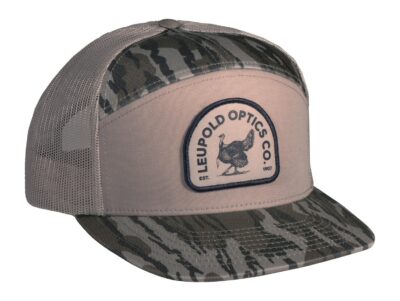 Leupold Turkey 7 Panel Trucker Khaki/Mossy Oak Bottomland