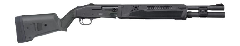 Mossberg 990 SPX 12GA Semi Auto Shotgun, Black 18.5" 7 + 1, Fiber Optic Front Sight, 407k Series Optic Cut, Magpul Stock