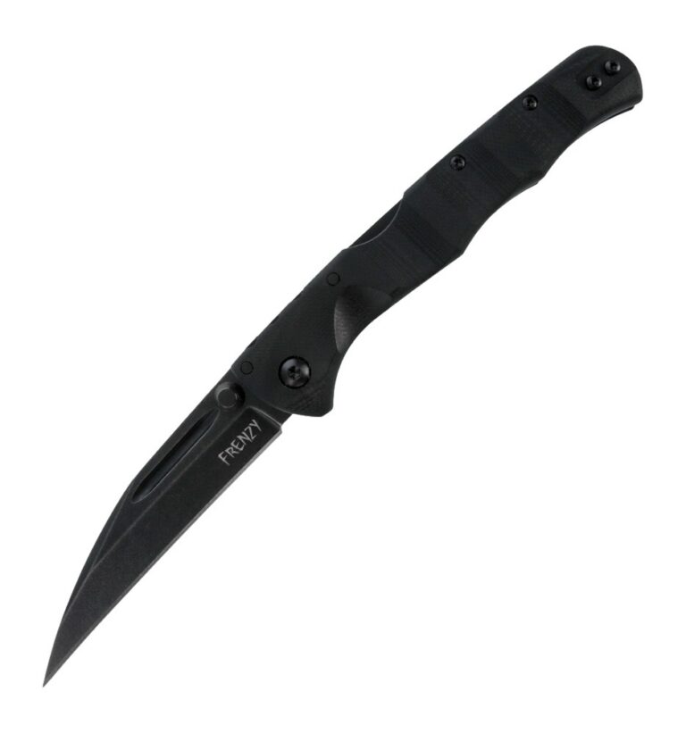 COLD STEEL FRENZY II 3.5'' SHEEPSFOOT BLADE 3V STEEL G10 HANDLE BLACKOUT