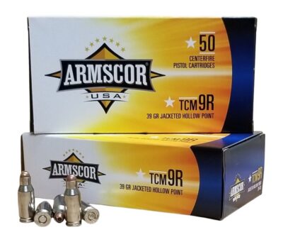 Armscor FAC22TCMNR1N Pistol  22 TCM 9R 39 gr Jacketed Hollow Point (JHP) 50 Bx/
