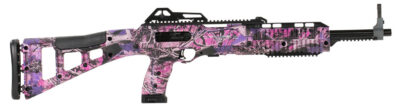 Hi-Point 4095TSPI 4095TS Carbine 40 S&W Caliber with 17.50″ Barrel, 10+1 Capacity, Country Girl Metal Finish, Country Girl Camo Fixed All Weather Skeletonized Stock & Polymer Grip Right Hand