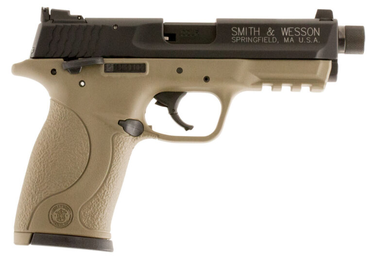 M&P 22 COMPACT 22 LONG RIFLE SEMI-AUTO HANDGUN M&P22 COMPACT 22 LR 3.3” THREADED BBL (2)10RD MAGS FDE